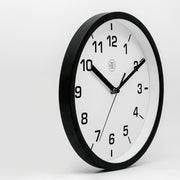 Nextime nx-7321zw wandklok nxt diameter 20cm kunststof zwart, witte wijzerplaat - afbeelding 2
