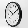 Nextime nx-7321zw wandklok nxt diameter 20cm kunststof zwart, witte wijzerplaat