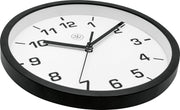 Nextime nx-7321zw wandklok nxt diameter 20cm kunststof zwart, witte wijzerplaat - afbeelding 4
