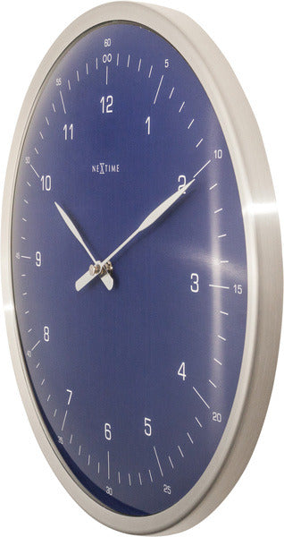 NeXtime NeXtime NE-3243BL Wandklok 60 Minutes Ø33 Metaal Blauw