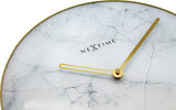 Nextime ne-8189wi wandklok marble ø 40 cm wit - afbeelding 4