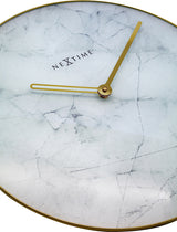 Nextime ne-8189wi wandklok marble ø 40 cm wit - afbeelding 5