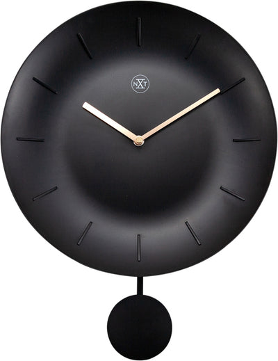 Nextime nx-7339zw wandklok nxt bowl ø 30 cm zwart