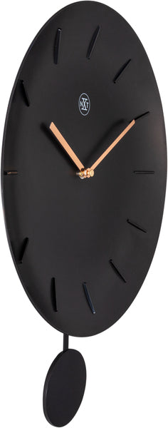 Nextime nx-7339zw wandklok nxt bowl ø 30 cm zwart