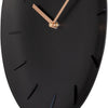 Nextime nx-7339zw wandklok nxt bowl ø 30 cm zwart