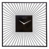 Nextime wandklok vierkant 45x45x15 cm zwart metaal