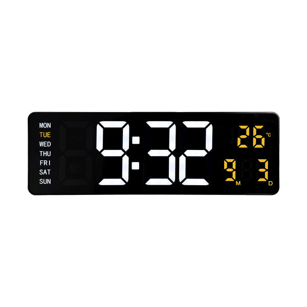 Nextime ne-3322 wandklok super digi 38,8x12,9 cm