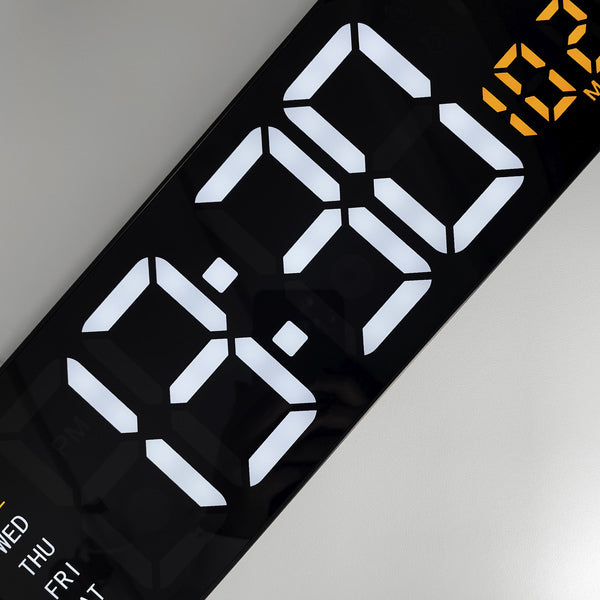 Nextime ne-3322 wandklok super digi 38,8x12,9 cm
