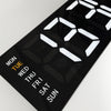 Nextime ne-3322 wandklok super digi 38,8x12,9 cm