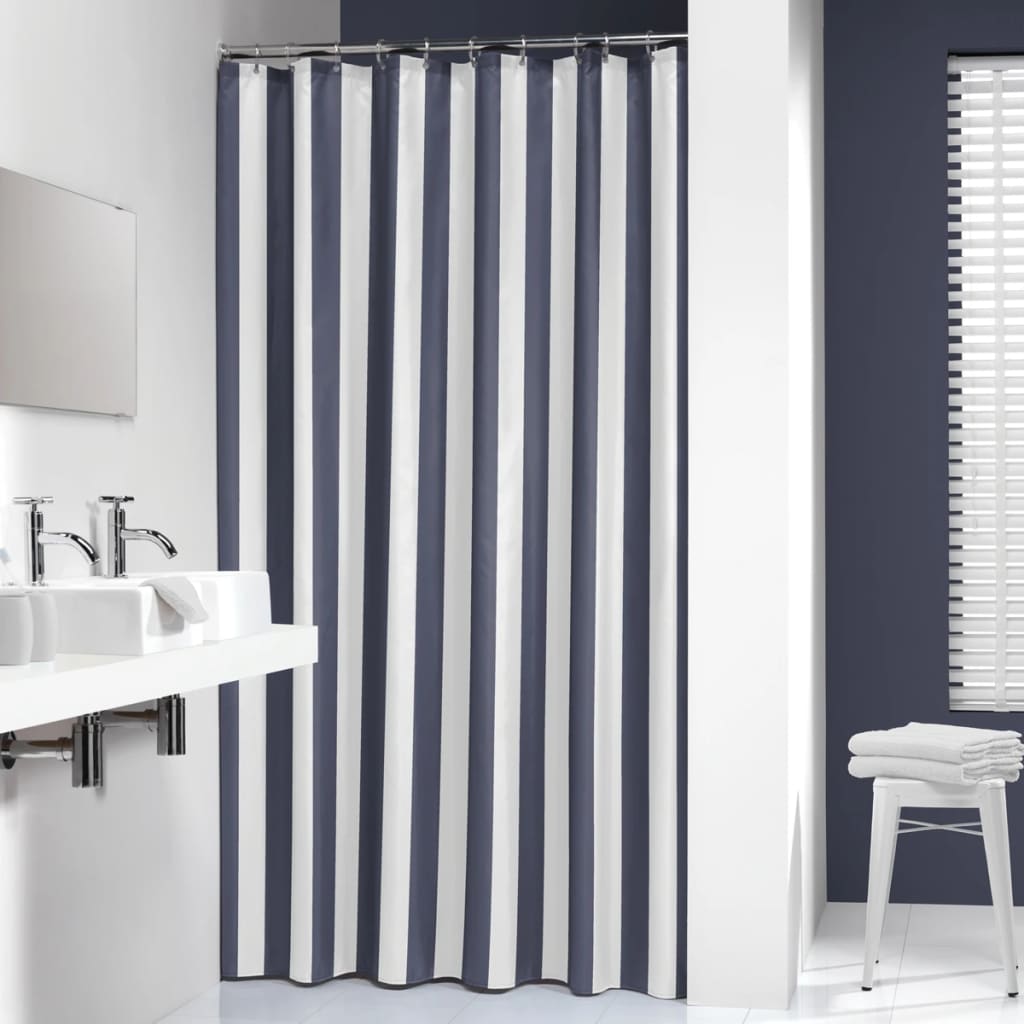 Sealskin douchegordijn linje 180 cm blauw 233011324