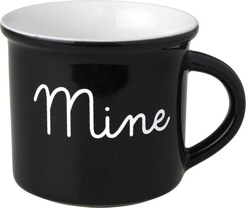 Dutch rose zwart wit beker mine zwart