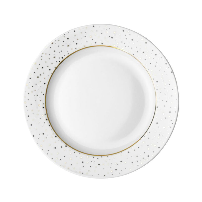 Dutch rose bord plat 21cm met glitter