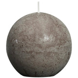Bolsius Bolsius Bolkaars rustiek 80 mm taupe 6 st - afbeelding 2