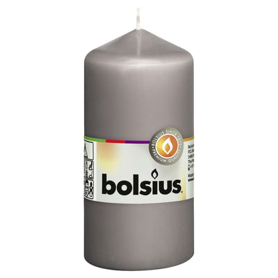 Bolsius stompkaars warmgrijs 120 58mm