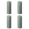 Bolsius Bolsius Stompkaarsen Shimmer 4 st rustiek 190x68 mm oxideblauw