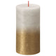 Bolsius stompkaars sunset 13x6.8 cm goud grijs