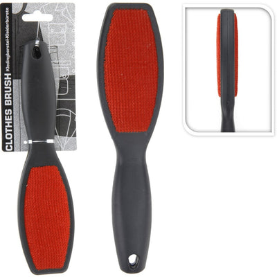 Basic kledingborstel 24.5 cm rood zwart