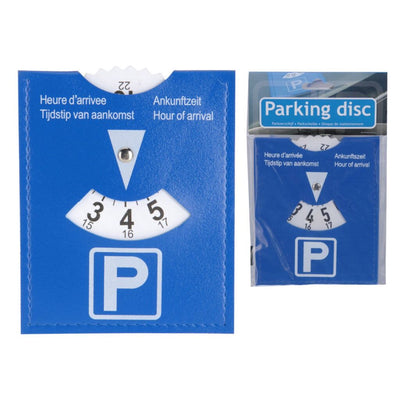 Basic parkeerschijf 11x15 cm blauw