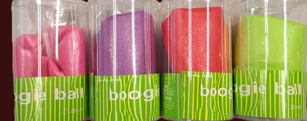 Boogiebal 25 cm rood,paars,groen,roze
