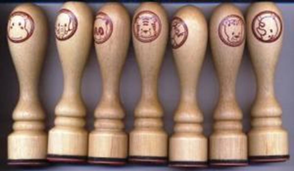 Dsp stempel wilde dieren met handvat 48