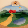 Lege display berglandschap voorholztiger