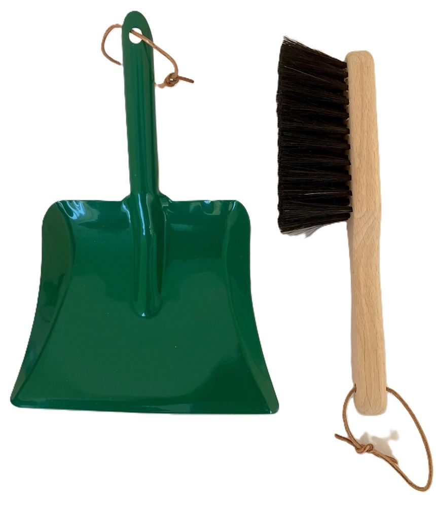 Kinder blik groen en kinderhandbor 24 cm