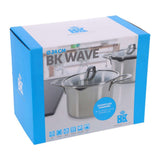 BK BK Wave Soeppan 24 cm RVS Glas - afbeelding 1