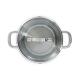 BK BK Wave Soeppan 24 cm RVS Glas - afbeelding 3
