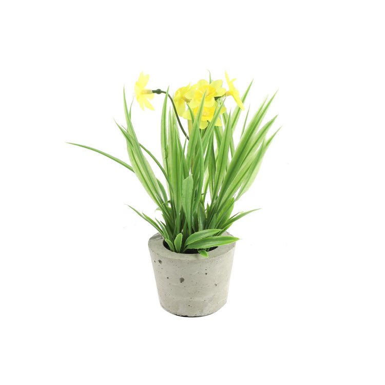 Countryfield kunstplant narcissus geel h21cm