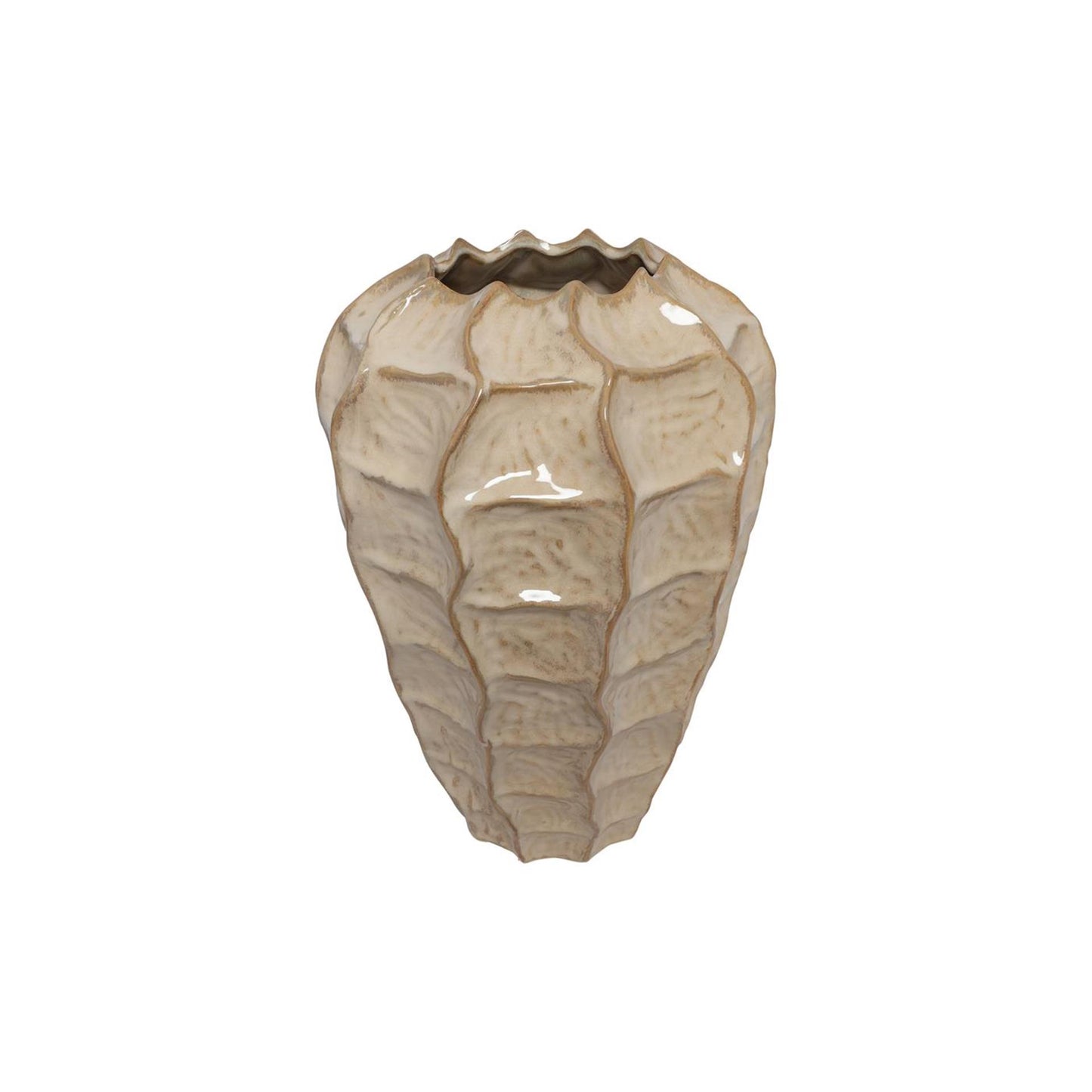 Countryfield vaas rialto m beige l25b25h37cm