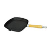 Vidaxl grillpan met houten handvat gietijzer 20x20 cm