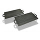 Vidaxl grillplaat gietijzer dubbelzijdig 38x23 cm 2 st