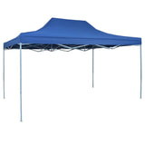 Vidaxl vouwtent pop-up 3x4,5 m blauw - afbeelding 1