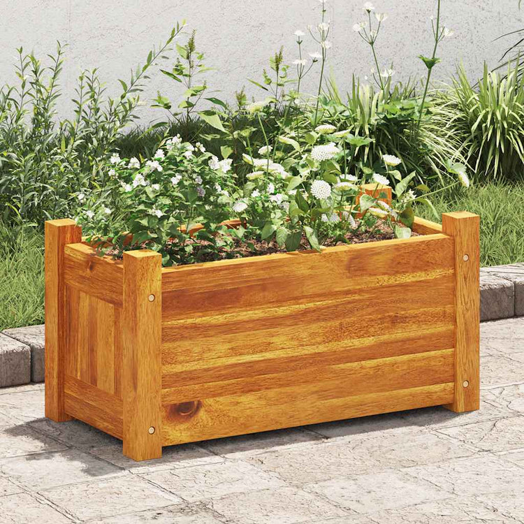Vidaxl plantenbak verhoogd 50x25x25 cm acaciahout