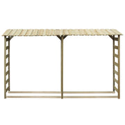 VidaXL Haardhoutopslag dubbel 300x44x176 cm geïmpregneerd grenenhout - afbeelding 2