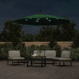 Vidaxl zweefparasol met led-verlichting en metalen paal 300 cm groen - afbeelding 3