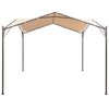 Vidaxl prieel 3x3 m staal beige