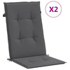 Vidaxl tuinstoelkussens rugleuning 2 st 120x50x2 cm stof antraciet