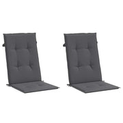 Vidaxl tuinstoelkussens rugleuning 2 st 120x50x2 cm stof antraciet - afbeelding 3