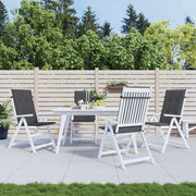Vidaxl tuinstoelkussens rugleuning 4 st 120x50x3 cm stof antraciet - afbeelding 1