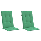 Vidaxl tuinstoelkussens 2 st hoge rug 120x50x3 cm stof groen - afbeelding 3