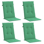 Vidaxl tuinstoelkussens 4 st hoge rug 120x50x3 cm stof groen - afbeelding 3