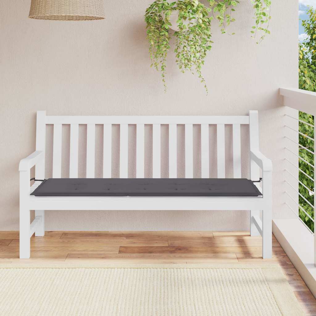 Vidaxl tuinbankkussen 150x50x3 cm oxford stof antracietkleurig