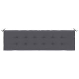Vidaxl tuinbankkussen 180x50x3 cm oxford stof antracietkleurig - afbeelding 3