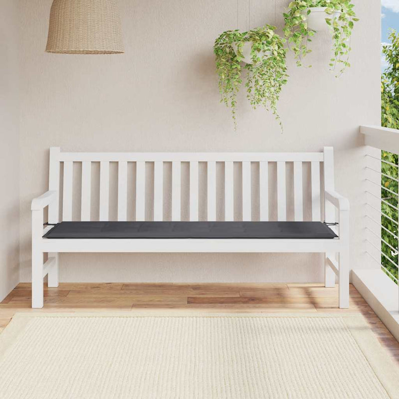 Vidaxl tuinbankkussen 180x50x3 cm oxford stof antracietkleurig