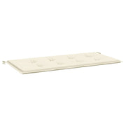 Vidaxl tuinbankkussen 120x50x3 cm oxford stof crèmekleurig - afbeelding 2