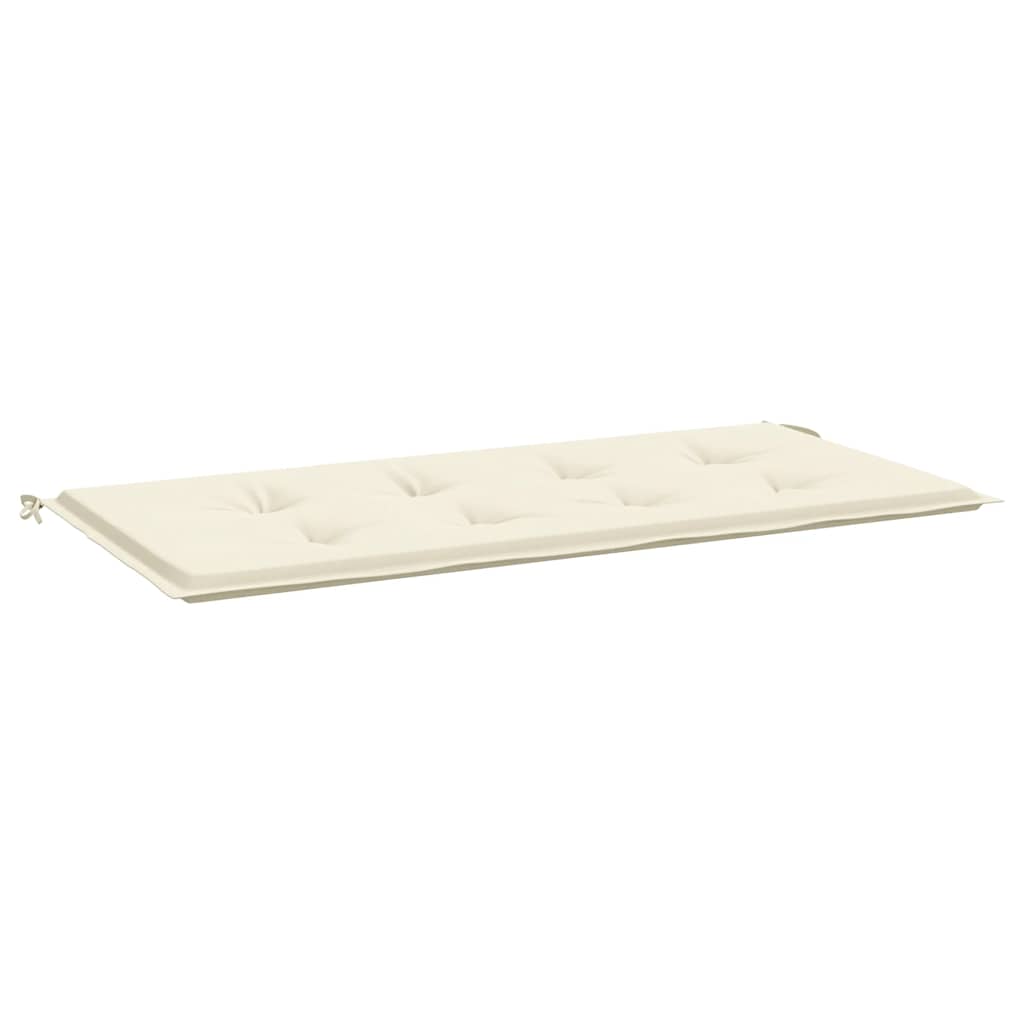 Vidaxl tuinbankkussen 120x50x3 cm oxford stof crèmekleurig