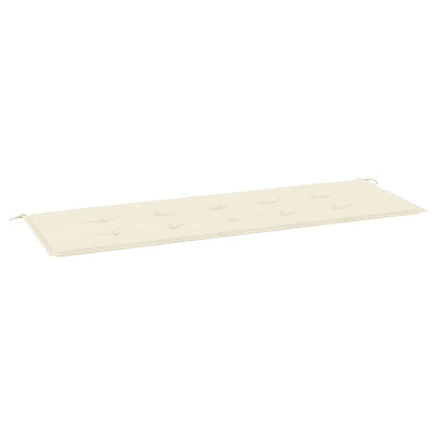 Vidaxl tuinbankkussen 150x50x3 cm oxford stof crèmekleurig