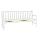 Vidaxl tuinbankkussen 180x50x3 cm oxford stof crèmekleurig - afbeelding 3