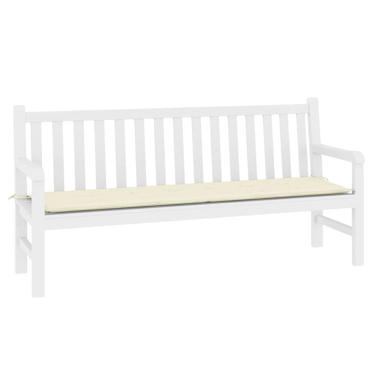 Vidaxl tuinbankkussen 180x50x3 cm oxford stof crèmekleurig
